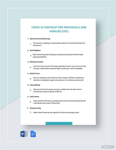 CHECKLIST FOR PAYMENT OF COVID.
